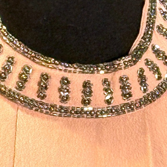 Revolve NBD Lourdes NEW Pink Beaded Halter Mini Dress Size S Statement Backless - Picture 9 of 15